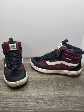 Vans Ultrarange Exo HI MTE Casual Boot Mens Size 7.5 Burgundy White Shoes 500383